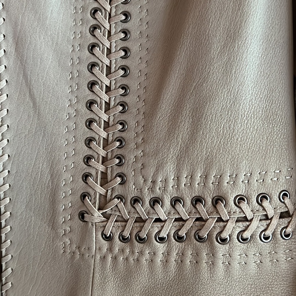 TAHARI ELSIE Lambskin Boho Jacket - Picture 7 of 11